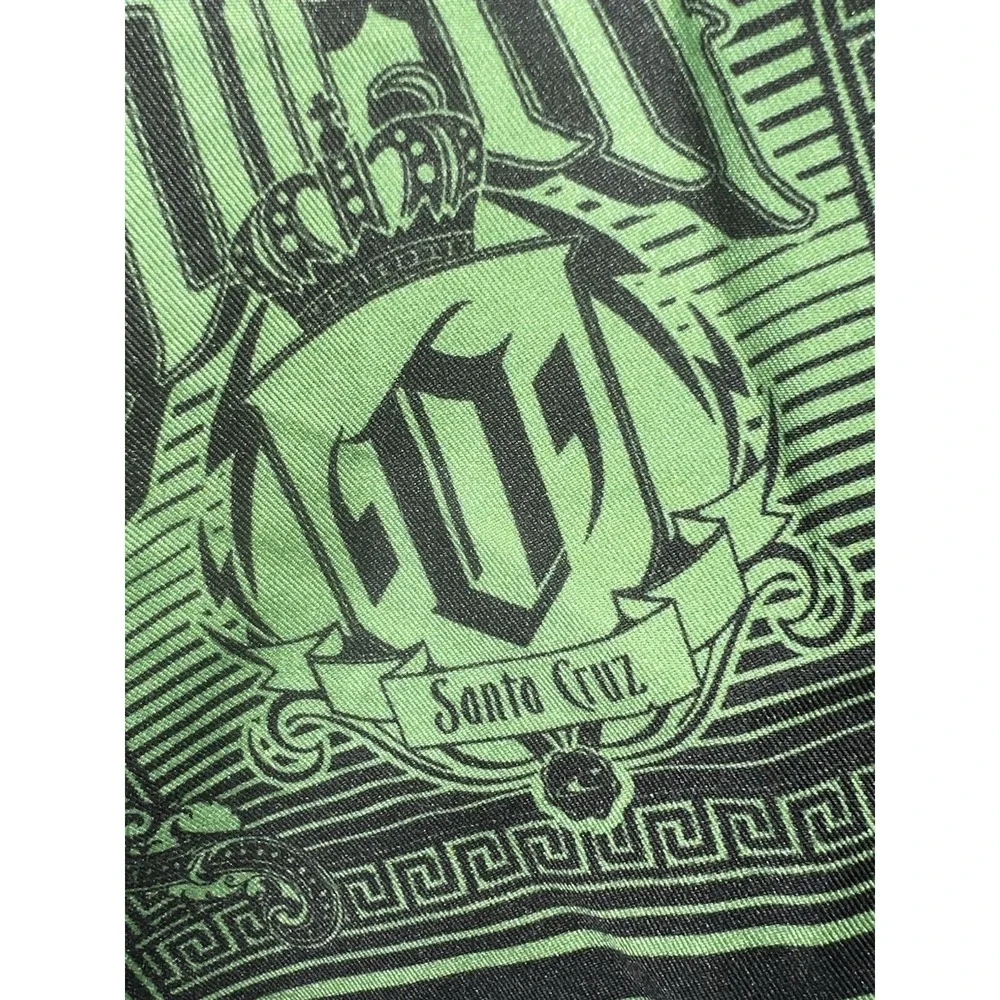 O'neill Men's‎ L Green Black Gothic Skull King Of Spade Logo Santa Clara Board